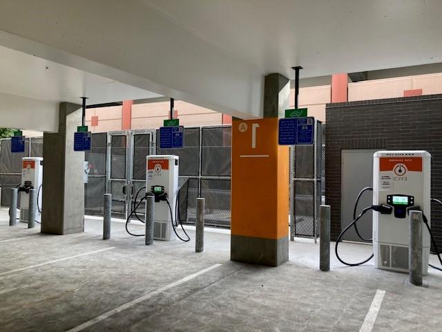 Level 3 Charging Stations in Parking Structue E